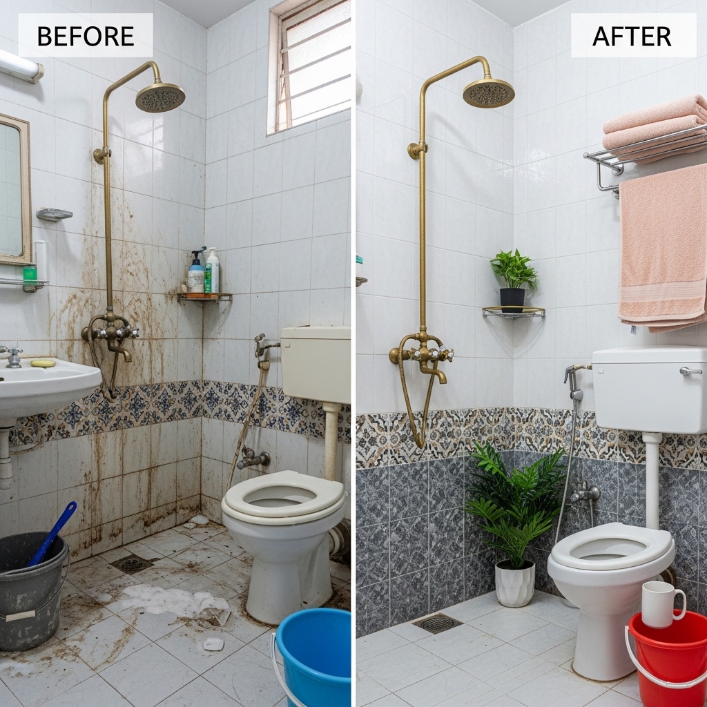 Professional bathroom cleaners